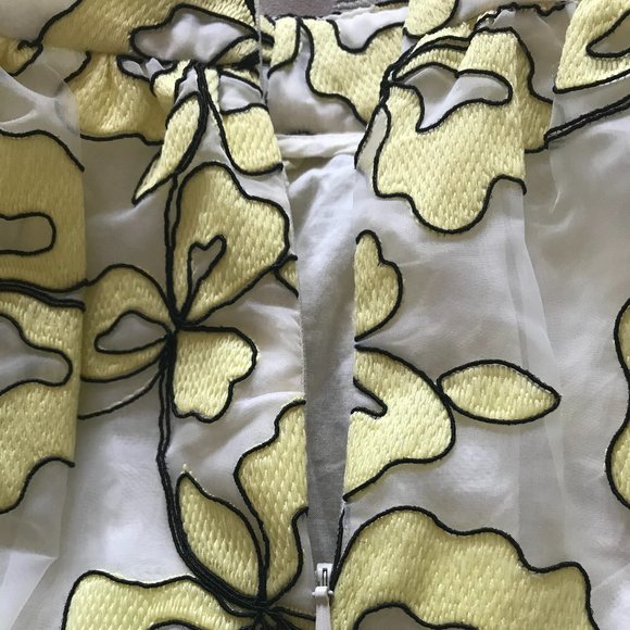 Maje Organza Floral Embroidered Midi Skirt (NWT) - Picture 10 of 16